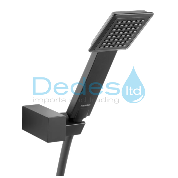 ΚΙΤ ΤΕΤΡΑΓΩΝΟ ΜΑΥΡΟ ΜΑΤ SINUS ME ΣΠΙΡΑΛ ΣΤΗΡΙΓΜΑ ΤΗΛΕΦΩΝΟ U170BL-B FERRO ΓΙΑ ΜΠΑΤΑΡΙΕΣ ΛΟΥΤΡΟΥ VITTO