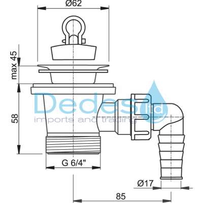 ΦΩΤΟΓΡΑΦΙΑ 2 ΒΑΛΒΙΔΑ ΝΙΠΤΗΡΟΣ ΠΛΑΣΤΙΚΗ ΜΕ ΕΞΑΓΩΓΗ ΠΛΥΝΤΗΡΙΟΥ A31P ALCAPLAST 1.1/2"xΦ62 ΑΝΟΞΕΙΔΩΤΟ ΣΧΑΡΑΚΙ ΜΕ ΤΑΠΑ