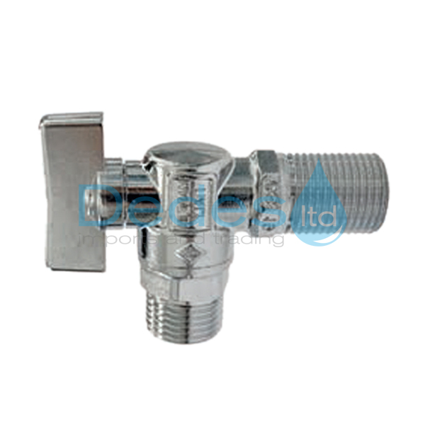 ΔΙΑΚΟΠΤΑΚΙ ΓΩΝΙΑΚΟ ΣΦΑΙΡ.1/2"x1/2" Β/Τ PLUS BUGATTI No881 NEW ΧΡΩΜΕ ΠΟΜΟΛΟ ΑΛΟΥΜ. ΣΕ ΚΟΥΤΙ ΙΤΑΛΙΑΣ