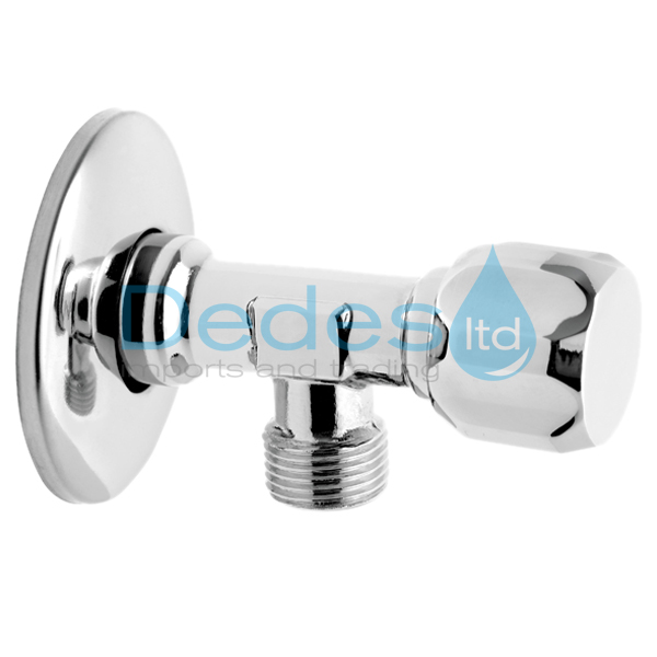 ΔΙΑΚΟΠΤΑΚΙ ΧΡΩΜΕ ΓΩΝΙΑ 1/2" x 3/4" Β/Τ Z1234G FERRO ΠΟΛΥΣΤΡΟΦΟ ΜΕ ΜΕΤΑΛΛΙΚΟ ΠΟΜΟΛΟ & ΡΟΖΕΤΑ ΣΕ ΚΟΥΤΙ