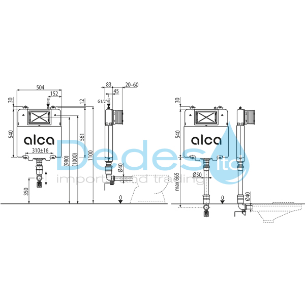 ΦΩΤΟΓΡΑΦΙΑ 2 ΚΑΖΑΝΑΚΙ ΕΝΤΟΙΧΙΣΜΟΥ SLIM AM1112 ALCAPLAST ΤΟΙΧΟΥ 84mm EN 14124,EN 14055 ΓΙΑ ΕΠΙΚ/ΝΕΣ WC ΧΩΡΙΣ ΠΛΑΚΑ