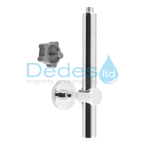 ΚΙΤ ΜΕ ΣΤΗΡΙΓΜΑ ΜΑΣΙΦ & ΠΡΟΕΚΤΑΣΗ ΣΤΡΟΓΓΥΛΗ ΜΕΤΑΛΛΙΚΗ ΧΡΩΜΕ ELP20-NP71 FERRO L20cm ΓΙΑ ΚΟΛΟΝΑ ΝΤΟΥΣ