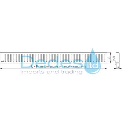 ΦΩΤΟΓΡΑΦΙΑ 3 ΣΙΦΩΝ ΝΤΟΥΣ ΕΥΘΥΓΡAMMO Φ40 APZ101-850 ALCAPLAST ΑΠΟ ΑΝΟΞΕΙΔ.ΑΤΣΑΛΙ L=910mm G=60mm H1=55mm H2=70-96mm