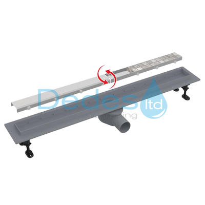 ΣΙΦΩΝ ΝΤΟΥΣ ΕΥΘΥΓΡAMΟ Φ50 APZ2012-OPTION9-550 ALCAPLAST OPTIMAL L=610mm G=62mm H1=81mm H2=95-110mm