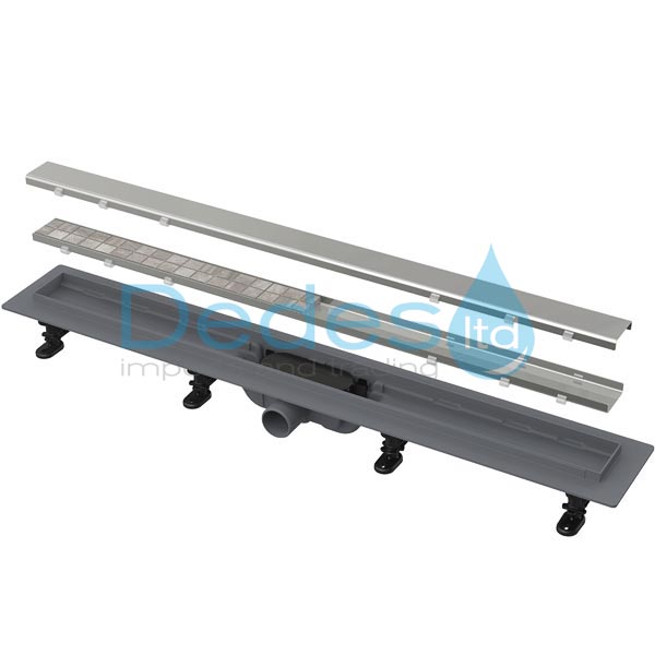 ΣΙΦΩΝ ΝΤΟΥΣ ΕΥΘΥΓΡAMΟ Φ40 APZ19-550 ALCAPLAST SIMPLE ΔΙΠΛΗΣ ΟΨΕΩΣ L=610mm G=62mm H2=75-110mm